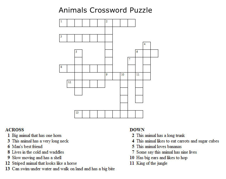 animals-crossword-puzzle